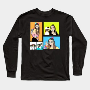 Jenna Marbles Stickers Long Sleeve T-Shirt